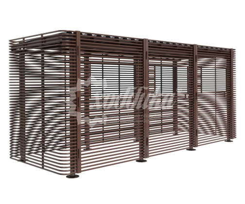 Контейнерная площадка для ТБО Хоббика «МАФ - 6 PRO MAX» без хозблока