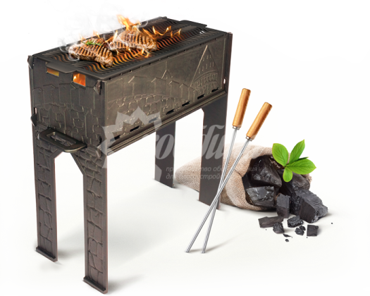 Чугунный мангал Хоббика «Замок» (Разборный)