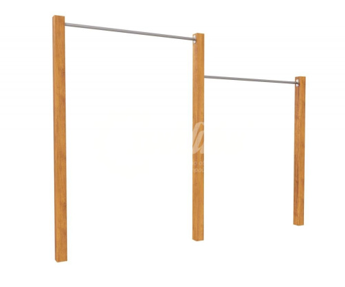 Турник двойной Хоббика WOOD&SPORT «Реутов» CWSC678.022