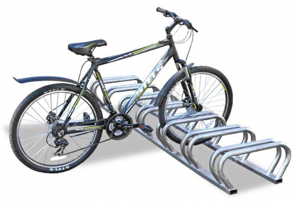 «VELO-37» велопарковка 7-ми местная из нержавеющей стали